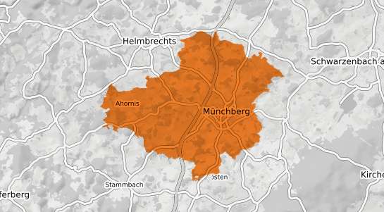 Mietspiegelkarte M&uuml;nchberg Oberfranken