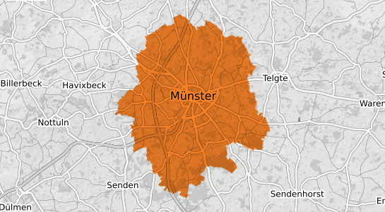 Mietspiegelkarte Münster Westfalen