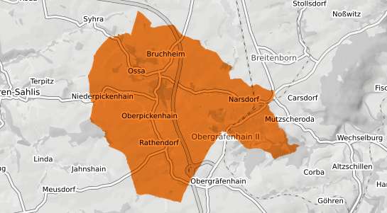 Mietspiegelkarte Narsdorf