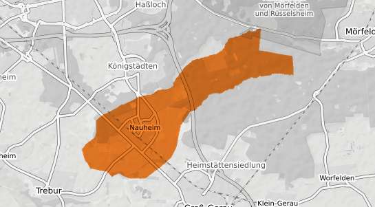 Mietspiegelkarte Nauheim Kr. Gross-Gerau