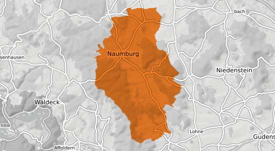 Mietspiegelkarte Naumburg Hessen