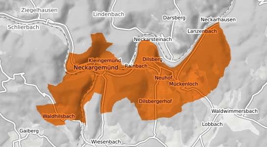 Mietspiegelkarte Neckargem&uuml;nd