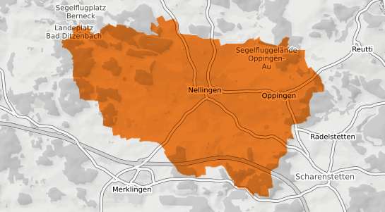 Mietspiegelkarte Nellingen Alb