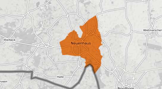 Mietspiegelkarte Neuenhaus Dinkel