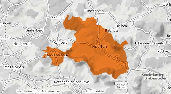 Mietspiegelkarte Neuffen