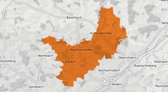 Mietspiegelkarte Neufraunhofen