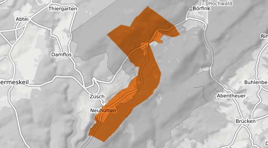 Mietspiegelkarte Neuh&uuml;tten (Unterfranken) Unterfranken