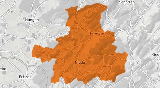 Mietspiegelkarte Nidda
