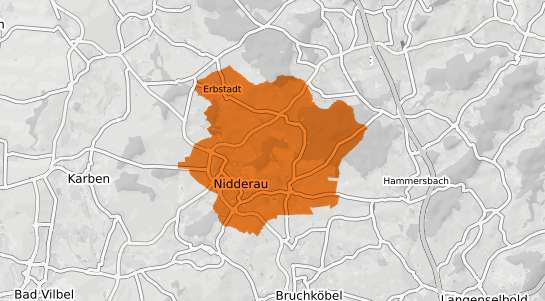 Mietspiegelkarte Nidderau Hessen