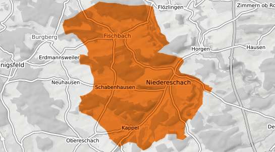 Mietspiegelkarte Niedereschach