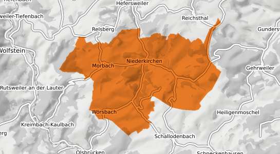 Mietspiegelkarte Niederkirchen Kr. Kaiserslautern