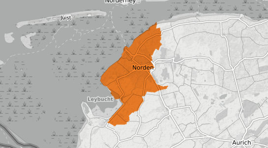 Mietspiegelkarte Norden Ostfriesland