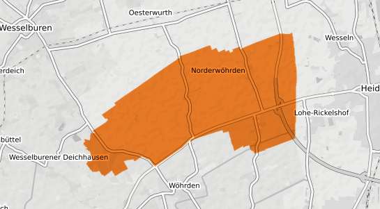Mietspiegelkarte Norderwoehrden