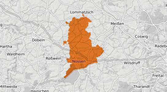 Mietspiegelkarte Nossen
