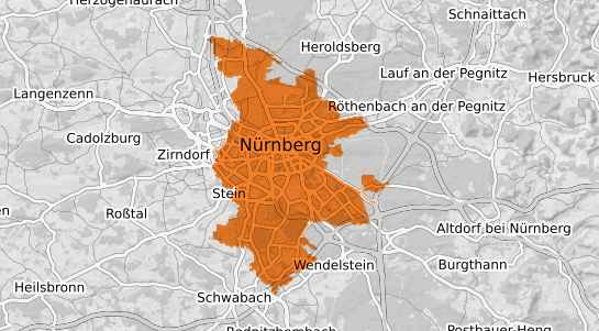 Mietspiegelkarte Nürnberg Mittelfranken