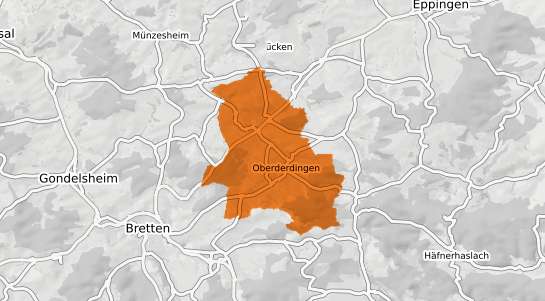 Mietspiegelkarte Oberderdingen