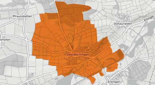 Mietspiegelkarte Oberdischingen