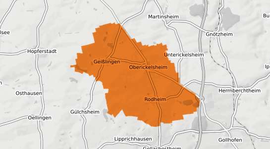 Mietspiegelkarte Oberickelsheim
