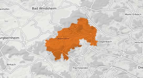 Mietspiegelkarte Obernzenn