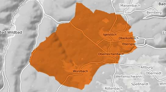 Mietspiegelkarte Oberreichenbach b. Herzogenaurach
