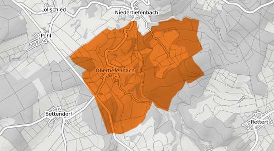 Mietspiegelkarte Obertiefenbach Taunus