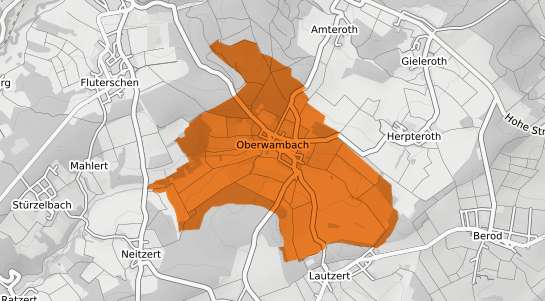 Mietspiegelkarte Oberwambach Westerwald