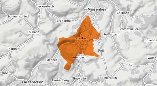 Mietspiegelkarte Odenbach