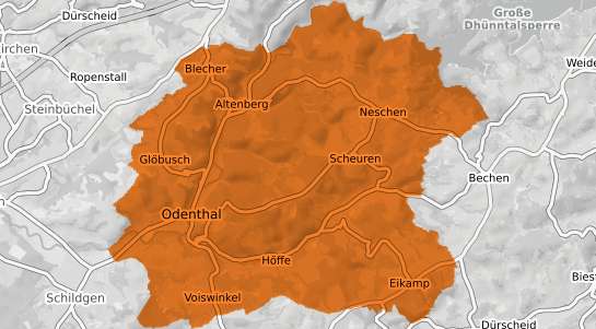 Mietspiegelkarte Odenthal