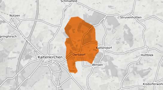 Mietspiegelkarte Oersdorf b. Neumuenster