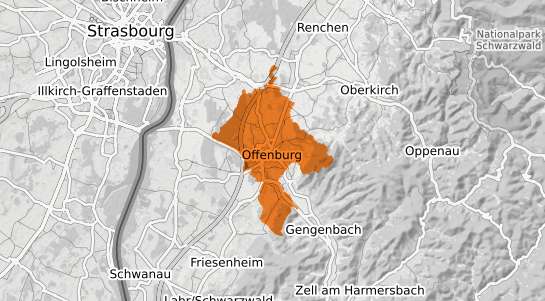 Mietspiegelkarte Offenburg