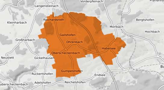 Mietspiegelkarte Ohrenbach Mittelfranken