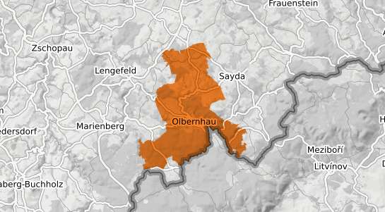 Mietspiegelkarte Olbernhau