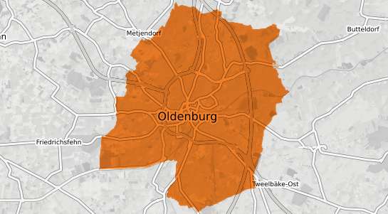 Mietspiegelkarte Oldenburg (Oldb)