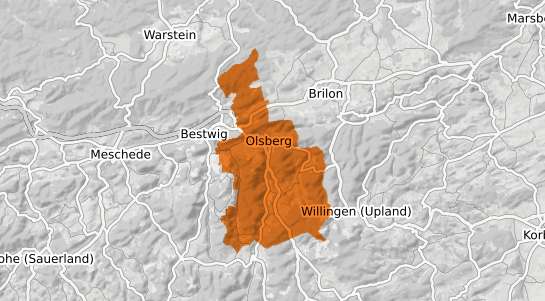 Mietspiegelkarte Olsberg