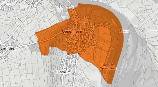 Mietspiegelkarte Oppenheim