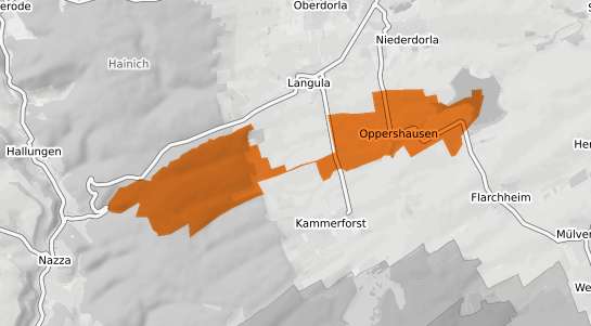 Mietspiegelkarte Oppershausen Thueringen