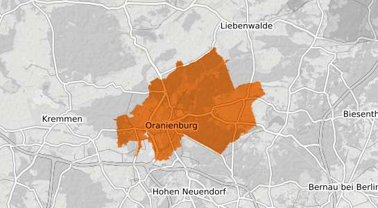 Mietspiegelkarte Oranienburg
