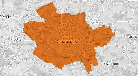 Mietspiegelkarte Osnabrück