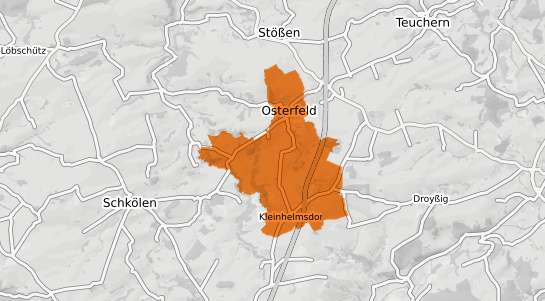 Mietspiegelkarte Osterfeld b. Naumburg, Saale