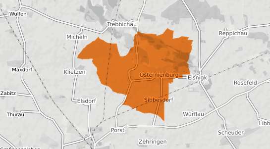 Mietspiegelkarte Osternienburg
