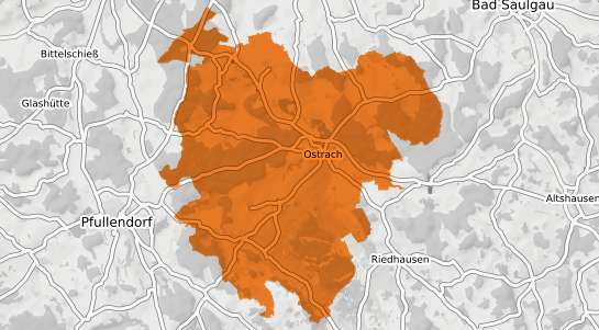 Mietspiegelkarte Ostrach