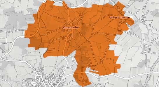 Mietspiegelkarte Ottenhofen Oberbayern