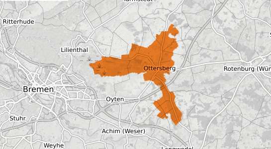 Mietspiegelkarte Ottersberg b. Bremen