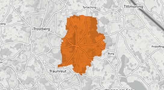 Mietspiegelkarte Palling Oberbayern