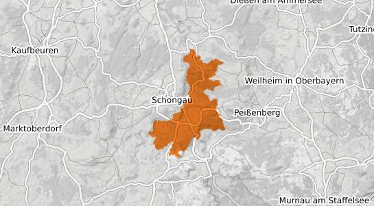 Mietspiegelkarte Peiting