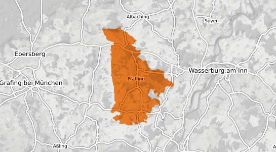 Mietspiegelkarte Pfaffing (Ober&ouml;sterreich) a.d. Attel