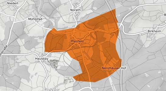 Mietspiegelkarte Pfalzfeld Hunsrueck