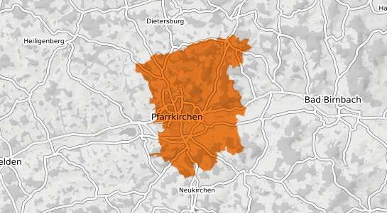 Mietspiegelkarte Pfarrkirchen Niederbayern