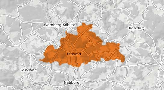 Mietspiegelkarte Pfreimd