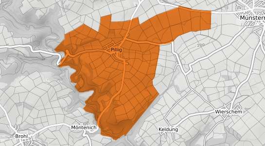 Mietspiegelkarte Pillig